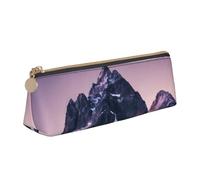 Travel Mountain Print PVC Coin Purse Money Bag Makeup Case Zipper Pouch Stationery Case for Women Men White One Size Simple, white, One Size, Simple
