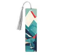 Travel Mountain Scenery Print Wooden Bookmarks Beautiful Notebook Accessories for Men Women Book Lovers