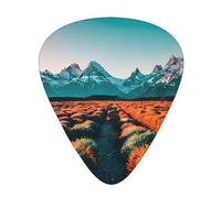 Travel Mountain Sunset Exceptional Guitar Pick - All-Over Print on One Side - ABS Material - Varied thickness for a varied musical experience - Ideal for guitars and ukuleles