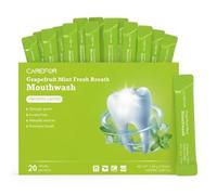 Travel Mouthwash Size On The Go Individually Small Strips 20 Count | Alcohol-Free Portable Oral Rinse, Mini Gentle For Fresh Breath, Icy Mint Flavor, Fight Bad Breath Germs For Adults