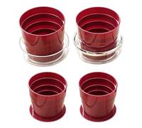 Travel Mug - 4-in-1 Backpacking Drinking Cup | Outdoor Folding Cup - For Men Travellers Tourists Campers Hikers Fishermen Hiking Backpacking Fishing Road Trip Hotel And