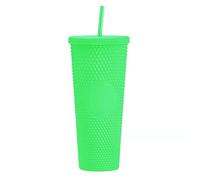 Travel Mug Diamond Cold Water Tumbler Cup with Straw Double Layer Durian with no Logo Mugs
