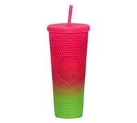 Travel Mug Diamond Cold Water Tumbler Cup with Straw Double Layer Durian with no Logo Mugs