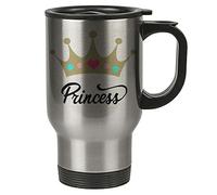 Travel Mug - Princess - Stainless Steel - Woman, Quotes - Reusable Coffee Cup