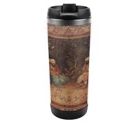 Travel Mug Sea Antique Orientalist Art Coffee Cup Reusable Insulated Tumbler with Lid Travel Coffee Mug Stainless Steel Insulated Coffee Tumbler for Coffee Tea and Drinks