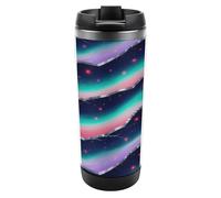 Travel Mug Sea Aurora Rift Coffee Cup Reusable Insulated Tumbler with Lid Travel Coffee Mug Stainless Steel Insulated Coffee Tumbler for Coffee Tea and Drinks