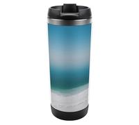 Travel Mug Sea Dead Sea Salt Flats Coffee Cup Reusable Insulated Tumbler with Lid Travel Coffee Mug Stainless Steel Insulated Coffee Tumbler for Coffee Tea and Drinks