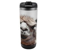 Travel Mug Sea Funny Alpaca Llama Coffee Cup Reusable Insulated Tumbler with Lid Travel Coffee Mug Stainless Steel Insulated Coffee Tumbler for Coffee Tea and Drinks