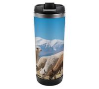 Travel Mug Sea Llama Coffee Cup Reusable Insulated Tumbler with Lid Travel Coffee Mug Stainless Steel Insulated Coffee Tumbler for Coffee Tea and Drinks