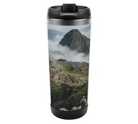 Travel Mug Sea Machu Picchu Ancient City Coffee Cup Reusable Insulated Tumbler with Lid Travel Coffee Mug Stainless Steel Insulated Coffee Tumbler for Coffee Tea and Drinks