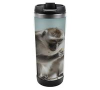 Travel Mug Sea Monkey on The Ground Coffee Cup Reusable Insulated Tumbler with Lid Travel Coffee Mug Stainless Steel Insulated Coffee Tumbler for Coffee Tea and Drinks