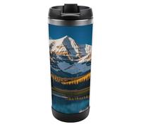 Travel Mug Sea Rocky Mountain Range Coffee Cup Reusable Insulated Tumbler with Lid Travel Coffee Mug Stainless Steel Insulated Coffee Tumbler for Coffee Tea and Drinks