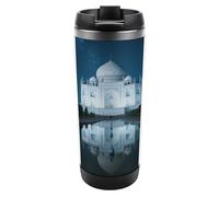 Travel Mug Sea Taj Mahal Coffee Cup Reusable Insulated Tumbler with Lid Travel Coffee Mug Stainless Steel Insulated Coffee Tumbler for Coffee Tea and Drinks