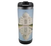 Travel Mug Sea Taj Mahal Gardens Coffee Cup Reusable Insulated Tumbler with Lid Travel Coffee Mug Stainless Steel Insulated Coffee Tumbler for Coffee Tea and Drinks