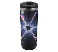 Travel Mug Sea Time and Space Rift Coffee Cup Reusable Insulated Tumbler with Lid Travel Coffee Mug Stainless Steel Insulated Coffee Tumbler for Coffee Tea and Drinks