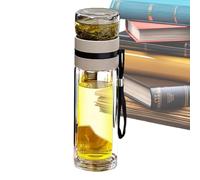 Travel Mug with Tea Infuser - Loose Tea Cup with Built-in Filter | Portable Leak Proof Bottle for Fruit Infused Water, Tea Cup on the Go, Hot & Cold Drinks