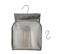 Travel Necessaire Shower Bag | Portable Organizer - Bath Bag with Hook for Camping Holidays - for Toothbrush Makeup Clothing Gym Beach Pool Camping, grey, Please refer to the description, Please refer