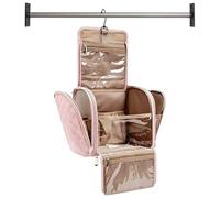 Travel Necessary, Hanging Toiletry Organizer, Portable Cosmetic Organizer - for Business Travel Bathroom Hotel Gym Shower Airplane Hand Luggage, pink, Please refer to the description, Please refer to