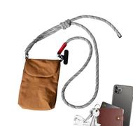 Travel Neck Wallet Adjustable Strap Multi Pockets Passport Phone 18cm | Waterproof Lightweight Durable Hands Free Secure Zipper Documents Smartphone Anti Theft Elderly Couple Outdoor 13x2cm