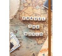 Travel Notebook - Adventure Awaits | Vintage World Map Journal | Wanderlust Diary for Travelers: Stylish travel notebook with a golden world map ... for travelers, dreamers, and explorers