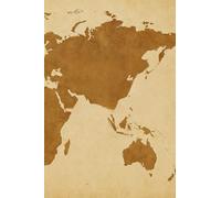 Travel Notebook with World Map Cover
