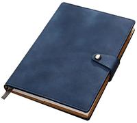 Travel Notepad A5 Retro Soft Pu Leather Ring Buckle Notepad for Student Workers Business(C)