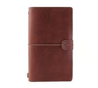 Travel Notepad, Retro Tie Rope Diary, Carry It with You, Suitable As a Gift for Students Writers(Dark Brown)