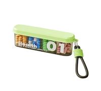 Travel Organiser for the Daily Pill Box - Compact Medicine, Weekly Holder, Secure Lid Compartments with , Multi-Compartment System, Eliminates Odour Disorders