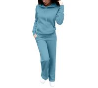 Travel Outfit Airport Set Women 2 Piece Womens 2 Piece Outfit Hoodie Hoodies Loungewear Running Sports V Neck V-Neck Woman Work Yoga Fashion Athletic Pockets Soft Comfortable Outfits