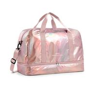 Travel Overnight Bag Large Capacity Portable Lightweight, 40L, Weekend Travel Duffel Holdall Bag, Sports Duffel Bags for Women with Shoe Compartment and Wet Pocket, Fitness Carry on Luggage Bags