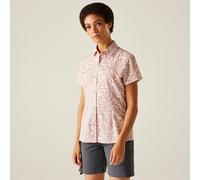 'Travel' Packaway Short Sleeve Shirt Regatta Cream 14