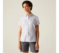 'Travel' Packaway Short Sleeve Shirt Regatta Light Blue 14