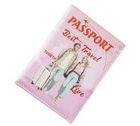 Travel passport case, travel wallet and card case, pair of accessories, credit card slot, boarding pass case for women, wallet, travel, abroad, children, family, holiday, pink, Zwei Personen, See