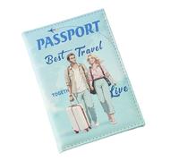 Travel Passport Holder | Waterproof Passport Case with Document Compartment - Practical Travel Wallet with Boarding Pass Slot for Couples, Students, Children, Families, and Men for International