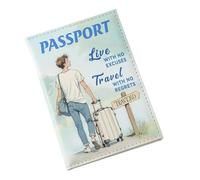 Travel Passport Holder | Waterproof Passport Case with Document Compartment - Practical Travel Wallet with Boarding Pass Slot for Couples, Students, Children, Families, and Men for International