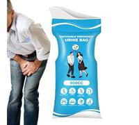 Travel Pee Bags - 900ml Portable Female Urine Bags for Travel,Unisex Hygienic Potty Toilet Solution for Women Men Drivers Adults Hiking Road Trip Poop