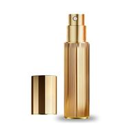 Travel Perfume Atomiser, 5ml Leak Proof Empty Perfumes Dispenser Portable and Refillable Mini Perfume Spray Bottles with Men and Women for Purse Handbag Pocket and Luggage, Gold