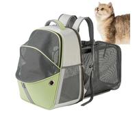 Travel Pet Carrier, Breathable Travel Bat Carrier, Foldable Cat Backpack with Transparent, Comfortable Cat Dog Bag for Outdoor Camping
