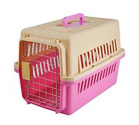 Travel Pet Carrier,Transport Box for Dog with Door, Carry Concealed Handle, for Small Dogs & Cats Travelling by Train or Car (Size : Large)