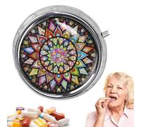 Travel Pill Box - 3 Compartments Compact Pill Box - Fishing Oil Container Ideal for Hotel Car Gym Outdoor Adventures