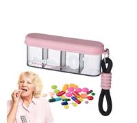 Travel Pill Box - Daily Pill Organiser for Travel, for Home, Work, Camping, Holiday, Tablets Medicine Container