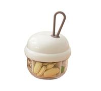 Travel Pill Box - Four Compartment Chew Tablet Organizer Small Pill Box For Women Men Youth Handbag Outdoor Hiking Workplace