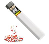 Travel Pill Box,Medication Organizer for Travel,The Office,The Gym,Portable Cute Small Pill Pot to Hold Daily Vitamin,Medication and Supplement