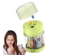 Travel Pill Box - Mobile Tablet Container | 7 Compartments Compact Medicine Container with Cutter and Storage Box for Camping Outdoor Activities On the Go as well as Family and Friends
