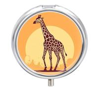 Travel Pill Box Pill Case Cartoon Giraffe Portable Pill Container Small Pill Box Pill Organizer Pocket Medicine Box Daily Pill Boxes Mini Pill Organizer