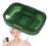 Travel Pill Box - Pill Organizer | Pill Box Dispenser | Separate Portable Weekly Travel Pill Organizer 3 Compartments Pill Pill Container Clear Medic