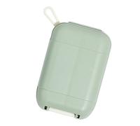 Travel Pill Container - Moisture Proof Travel Pill Organizer for Pocket Purse - Fish Oil Box with Safety Lock, Portable Supplements Tablet Container for Briefcase