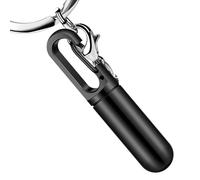 Travel Pill Holder Keychain - Mini Organizer, Secure Leak Proof Container, Handy Portable Pill Case, Durable Keychain Accessory | Handbag Belt Home School ST