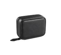 Travel Pill Organiser Bag, Have 14 Color Reusable Coded Zipper Pouches, Cover Waterproof Portable Case, Metal Zipper Travel Storage for Vitamins and Daily use etc Black