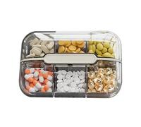 Travel Pill Organiser, Xing Box Home Type Large Item with Large Capacity Xing Machine for Home 6 Qualification Medication Organiser Box 6 Compartment Tablet Container Box